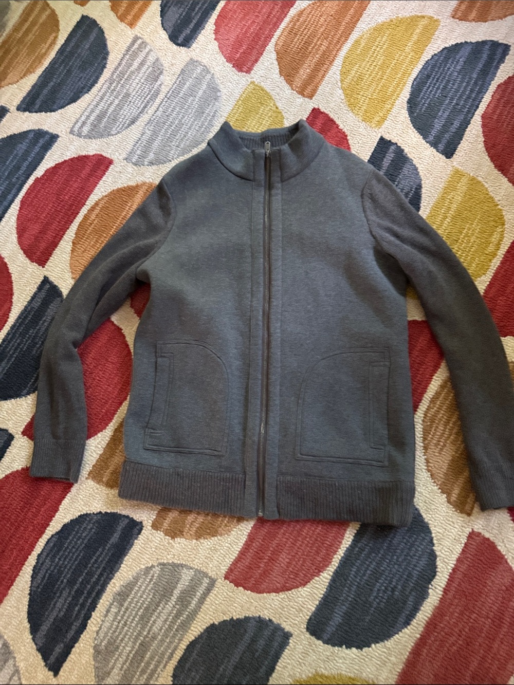 Men’s Marc Anthony zip up sweater, grey, L